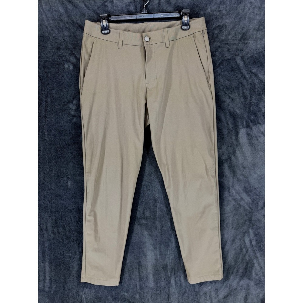Lululemon ABC Pants Mens Tan Slim Fit Technical Stretch Chino 32